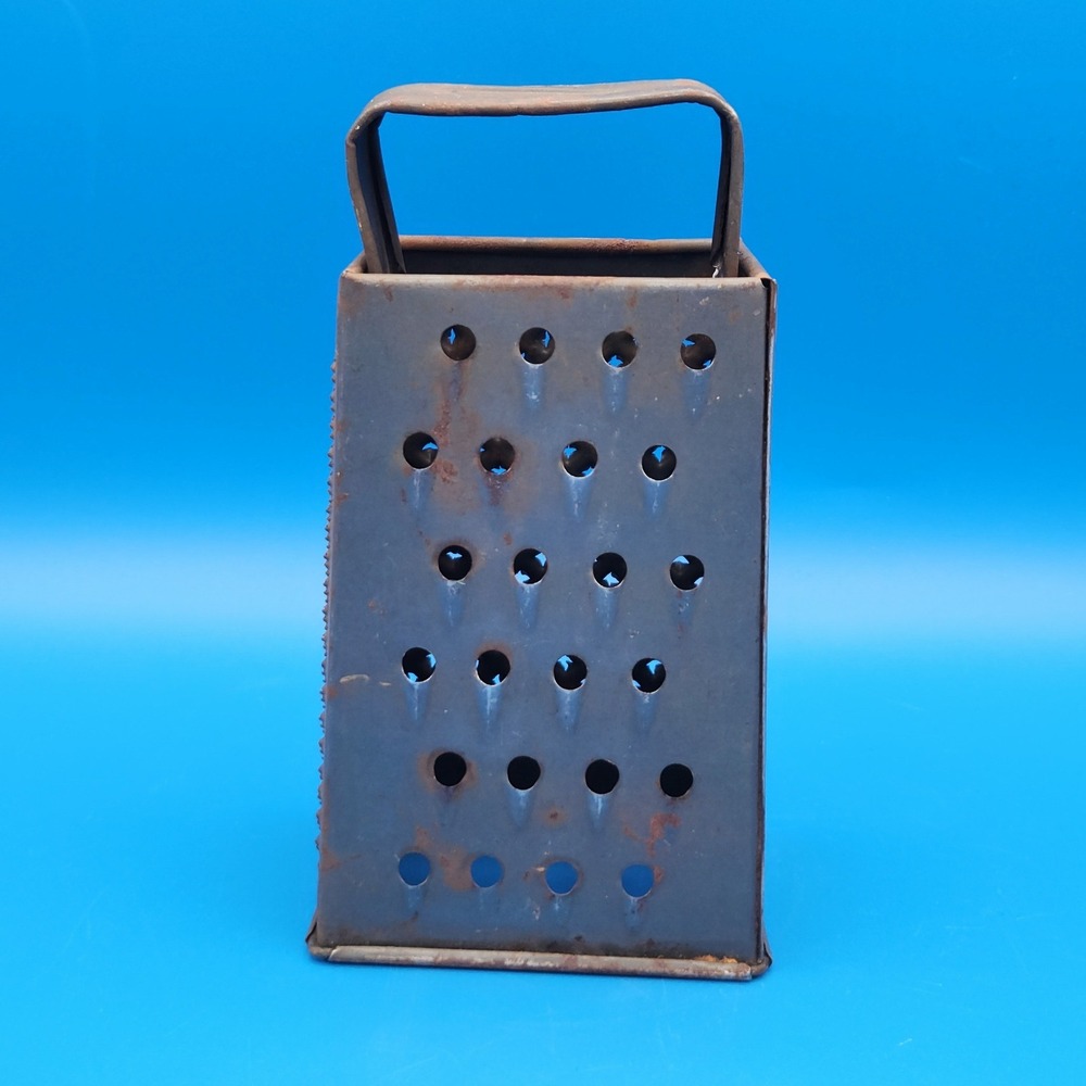 Old Rusty Hand Cheese Grater Zester for Decor Farm House Rustic